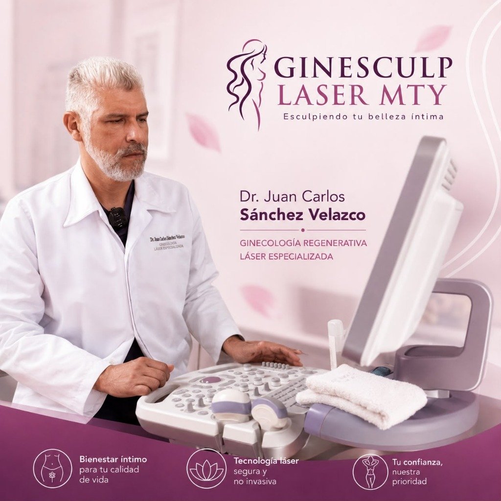 Dr. Juan Carlos Sánchez Velazco con equipo de ultrasonido — Ginesculp Laser MTY
